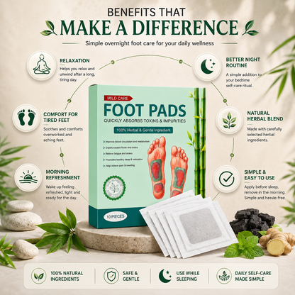 CalmStep™ Premium Detox Foot Patches (Pack of 10) – Buy 1 Get 1 Free